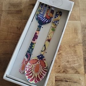 Handcrafted Serving spoon and fork